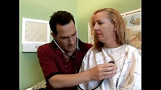 Inadequate MILF patient fucks the doctor