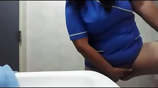 Mature real hot again adjacent to the ladyroom handjob