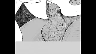 Speed drawing - FFM Threesome hard by artist Kramer Krameroff